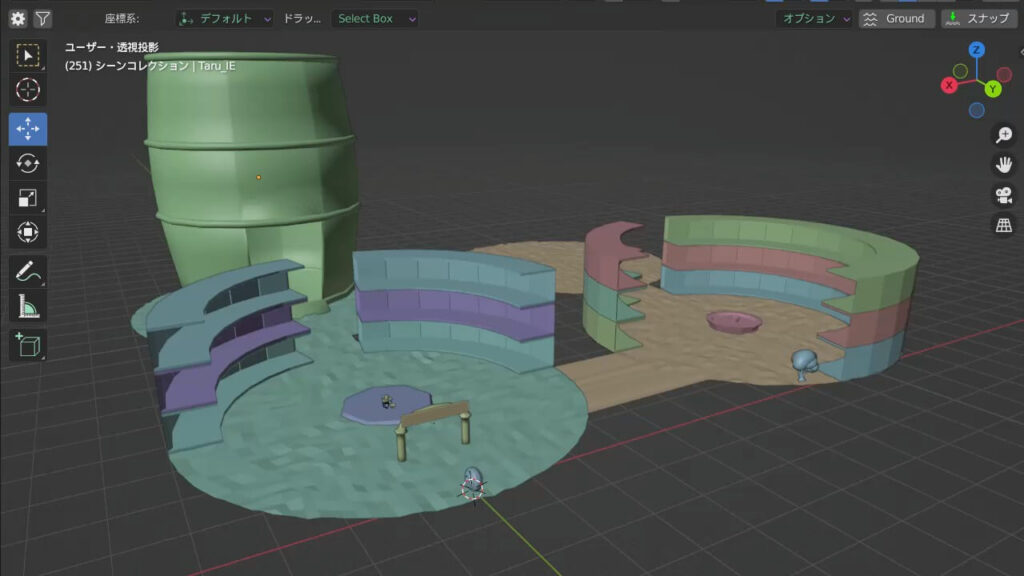 Blenderで作成したメタバースの元画像